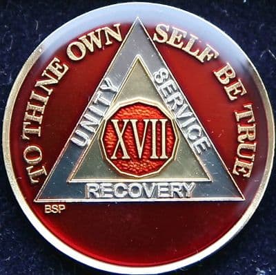 17 Year Mandarin Red Tri Plate