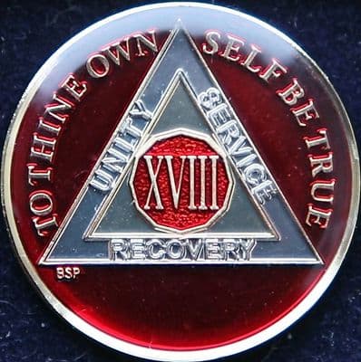 18 Year Mandarin Red Tri Plate