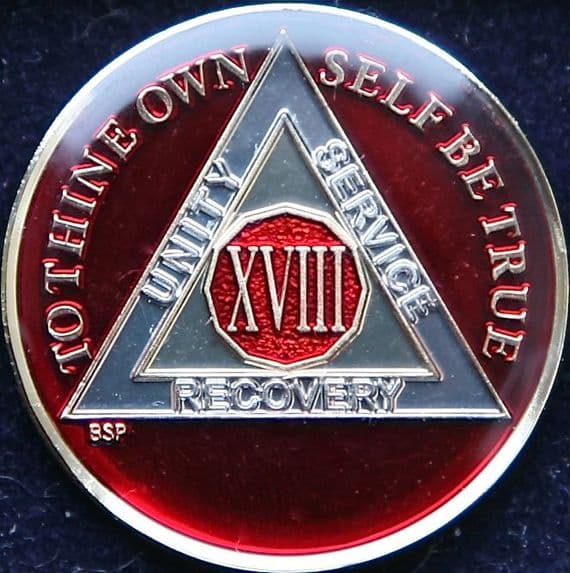 18 Year Mandarin Red Tri Plate