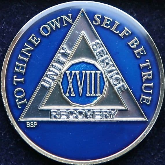 18 Year Midnight Blue Tri Plate