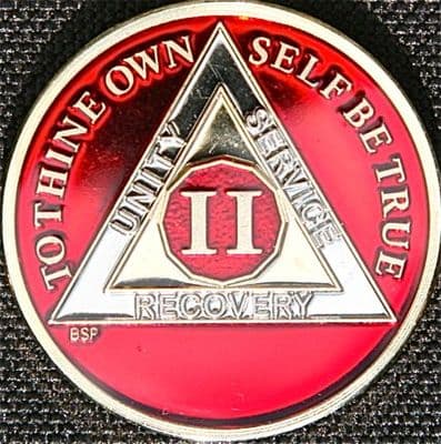 2 Year Mandarin Red Tri Plate