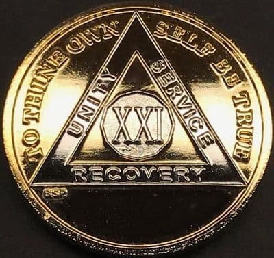 21 Year Bi Plate Gold Silver