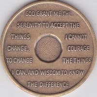3 Year Bronze Sobriety Chip