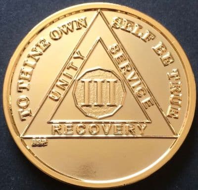 3 Year AA Medallion Elegant Tahiti Teal Blue and Pink Marble Gold Sobr 3 Year AA Medallion Elegant Tahiti Teal Blue and Pink Marble Gold Sobr