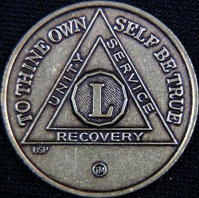 50 Year Bronze Sobriety Chip