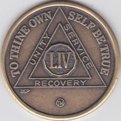 54 Year Bronze Medallion