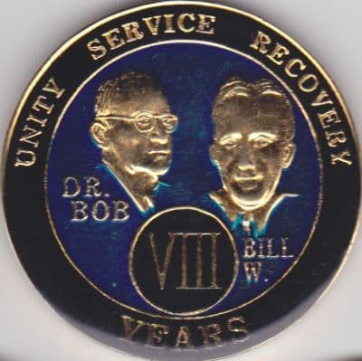 8 Year Bill & Bob Blue & Gold Enamel