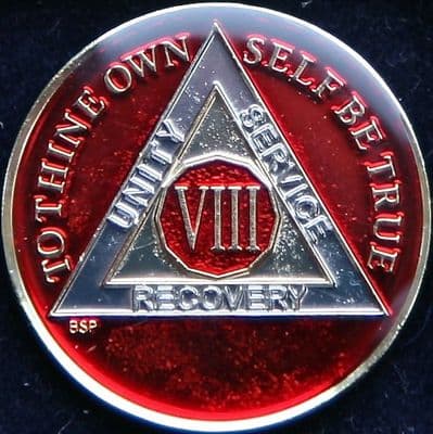 8 Year Mandarin Red Tri Plate