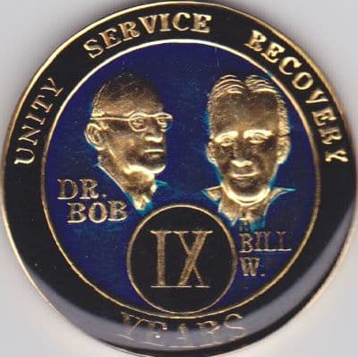 9 Year Bill & Bob Blue & Gold Enamel