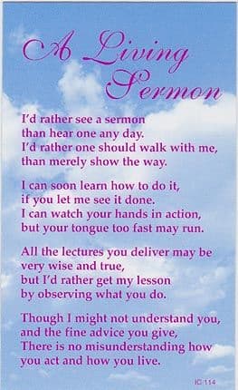 A Living Sermon  x 10