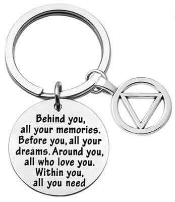 Behind You AA Symbol Keyring