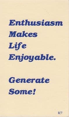 Enthusiasm x 10
