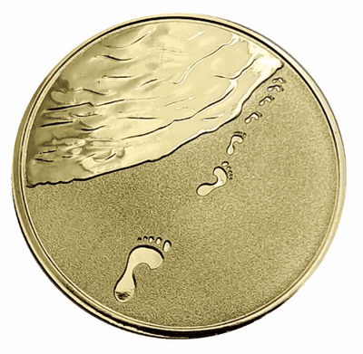 Footprints in the Sand Medallion