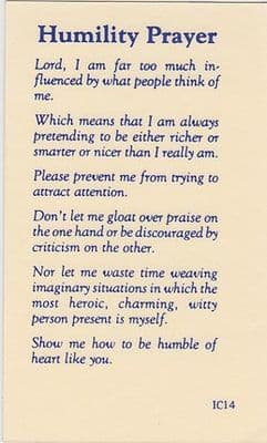 Humility Prayer x 10