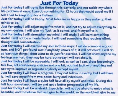 Just For Today / Don’t Quit x 6