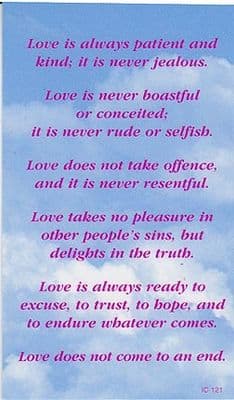 Love is Always Patient and Kind x 10