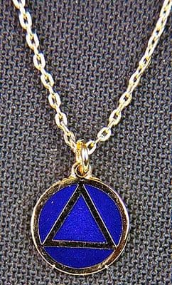 Necklace AA Blue & Gold