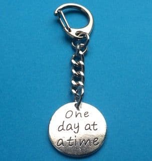 One Day at a Time Keychain