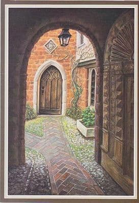 Open Door on Courtyard