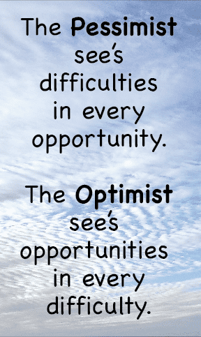 Pessimist Optimist x 10