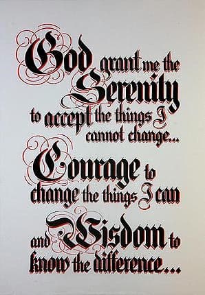 Serenity Prayer A3 Large Laminated