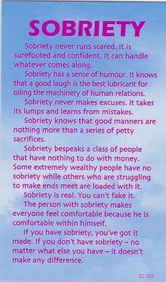 Sobriety x 10