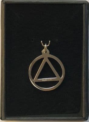 Sterling Silver AA Symbol Large Pendant