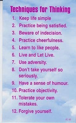 Techniques for Thinking x 10