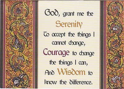 The Serenity Prayer (Brown)