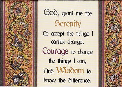 The Serenity Prayer (Brown)