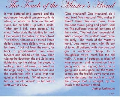 The Touch of the Masters Hand x 6