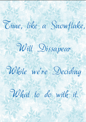 Time Like A Snowflake