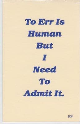 To Err is Human x 10