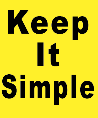 Yellow Keep it Simple Magnet