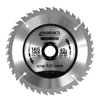 Abracs Circular Saw Blade - 165mm x 20mm x 40t