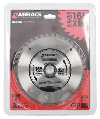 Abracs Circular Saw Blade - 165mm x 20mm x 40t 240v