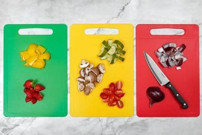 Chef Aid Poly Chopping Board 35 x 25cm - Red