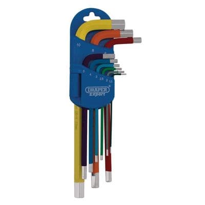 Draper Expert Metric Long Arm Hex Key Set - 9 Piece