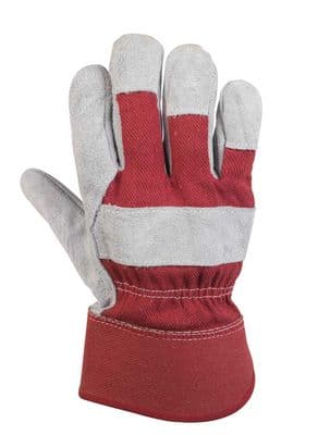 Glenwear Red Leather Glove - 10-XL