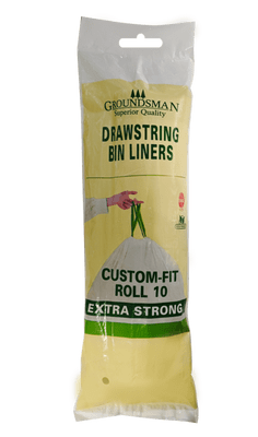 Groundsman Drawstring Bin Liners Pack 10 - 50/60L