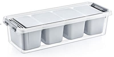 Hobbylife 4 Divider Deep Grand Organiser Box - 3.5L