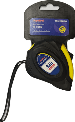 SupaTool Rubberised Tape Measure - 3m x 16mm