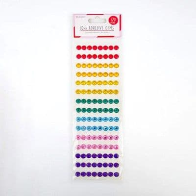 10mm Rainbow Self Adhesive Gems by Love To Craft