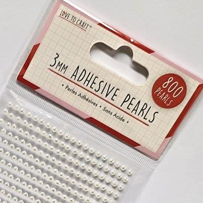 3mm Ivory Self Adhesive Pearls by Love To Craft