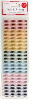 3mm Rainbow Self Adhesive Gems by Love To Craft