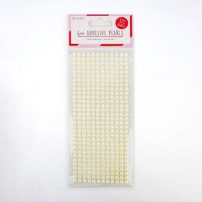 6mm Ivory Self Adhesive Pearls by Love To Craft