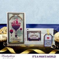A Vintage Birthday - It's A Man's World Luxury Topper Set By Hunkydory
