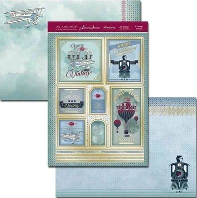 A Vintage Birthday - It's A Man's World Luxury Topper Set By Hunkydory