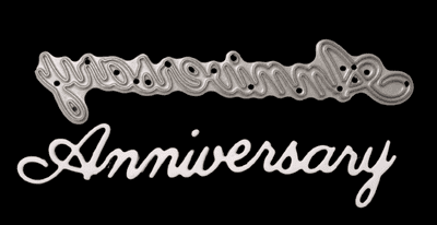 Anniversary Small Font Die By Britannia Dies