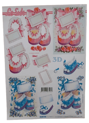 Baby Shoes 3D Decoupage